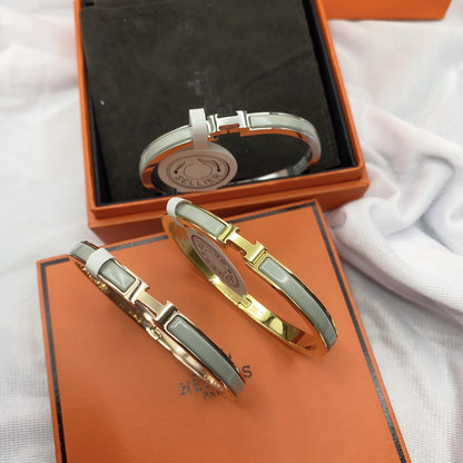 [Verdaci™]CLASSIC HM CLIC GREEN 8MM ENAMEL BRACELET