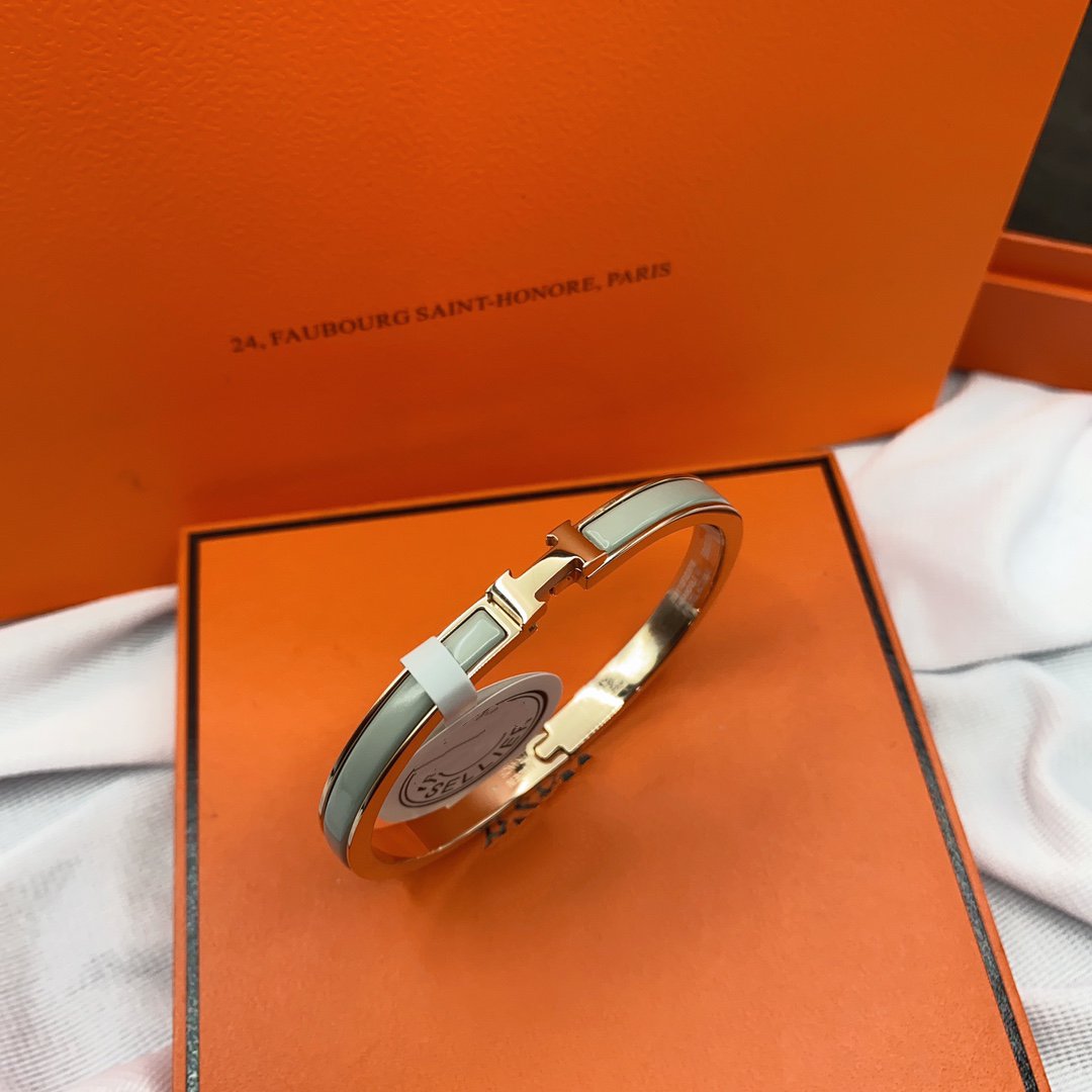 [Verdaci™]CLASSIC HM CLIC GREEN 8MM ENAMEL BRACELET