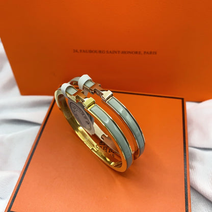 [Verdaci™]CLASSIC HM CLIC GREEN 8MM ENAMEL BRACELET