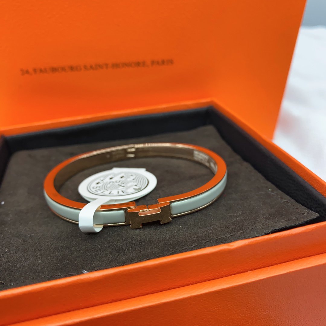 [Verdaci™]CLASSIC HM CLIC GREEN 8MM ENAMEL BRACELET