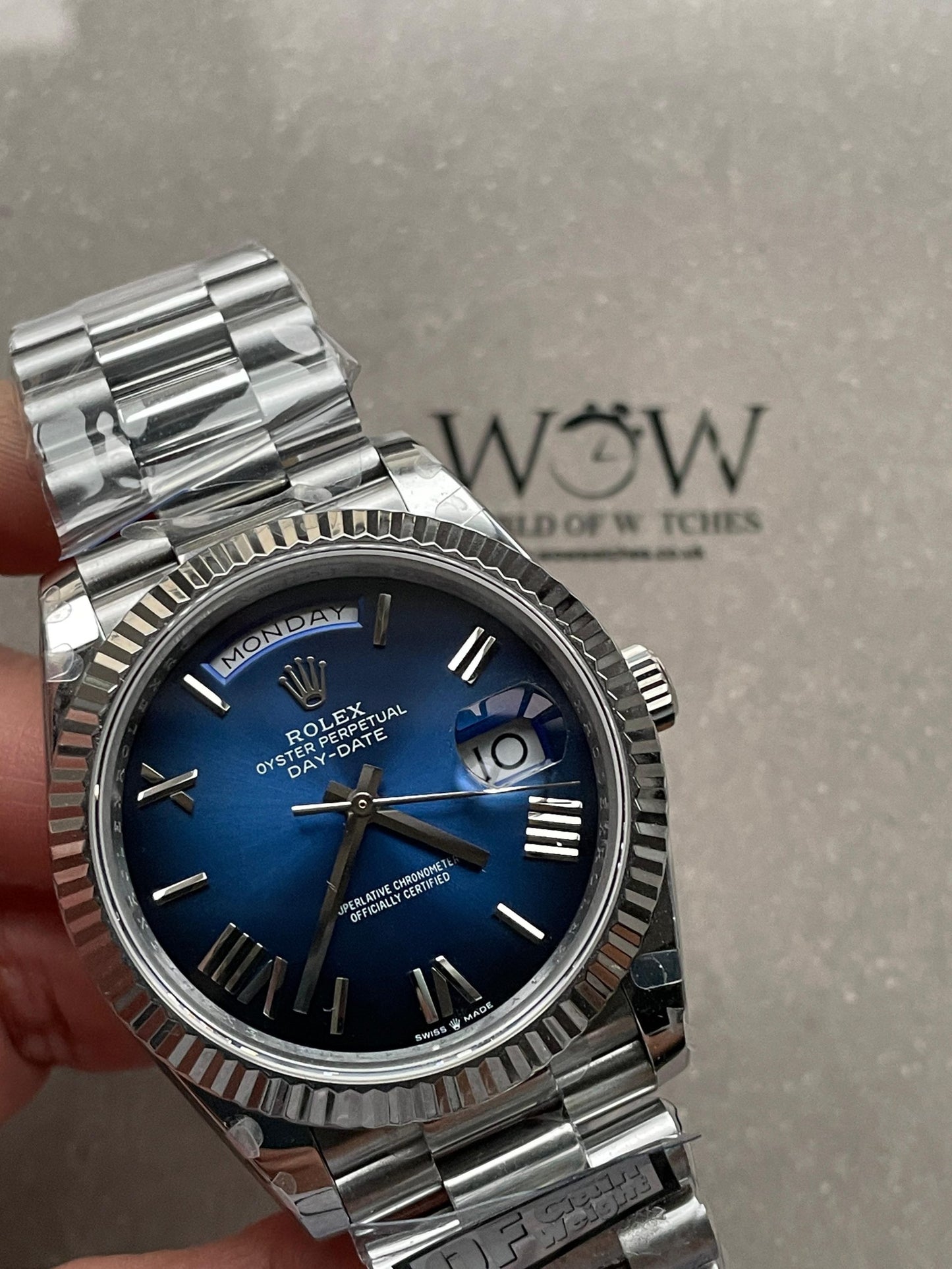 ROLEX DayDate 40 Blue/Black Dial