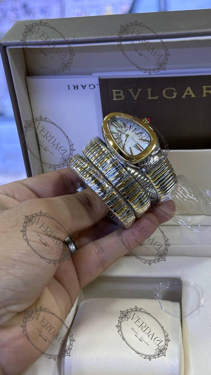 Bvlgari Serpenti Tubogas Montre white  green