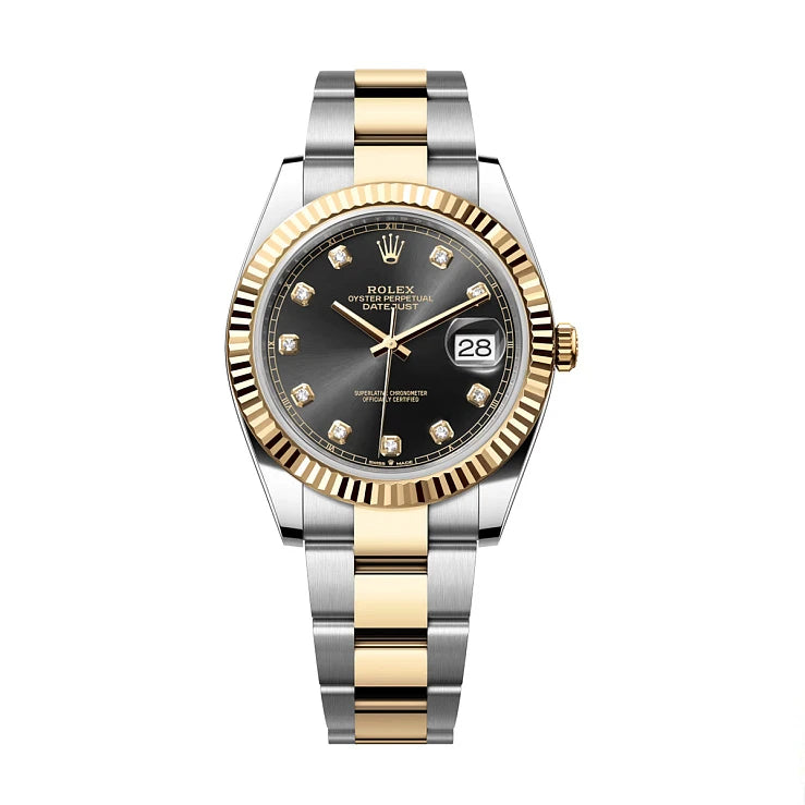 ROLEX DATEJUST BLACK DIAMOND DIAL OYSTER 126333