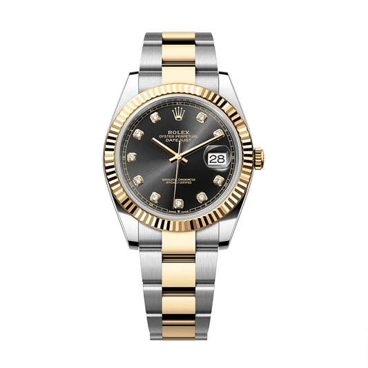 ROLEX DATEJUST BLACK DIAMOND DIAL OYSTER 126333