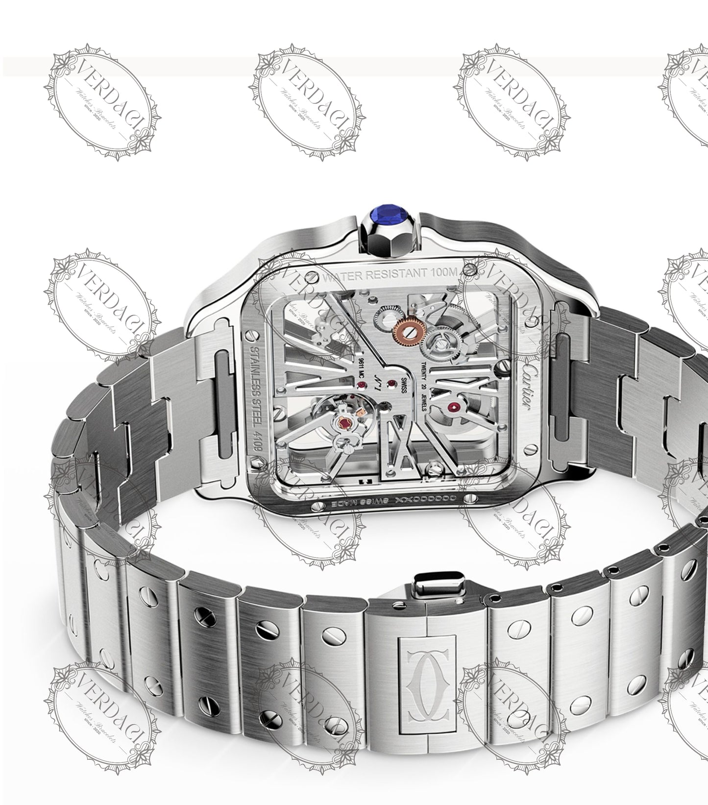 Cartier Santos De Cartier Skeleton WHSA0015