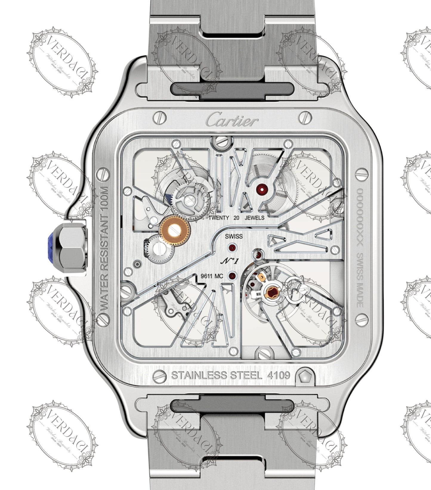 Cartier Santos De Cartier Skeleton WHSA0015