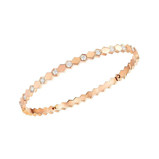 [Verdaci™]BEE LOVE PINK GOLD DIAMOND BRACELET