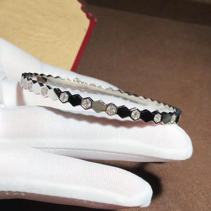 [Verdaci™]BEE LOVE SILVER DIAMOND BRACELET