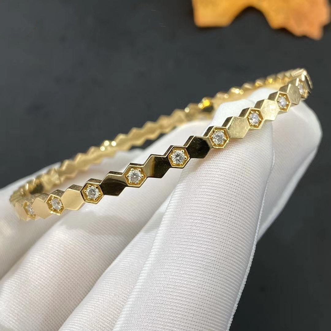 [Verdaci™]BEE LOVE GOLD DIAMOND BRACELET