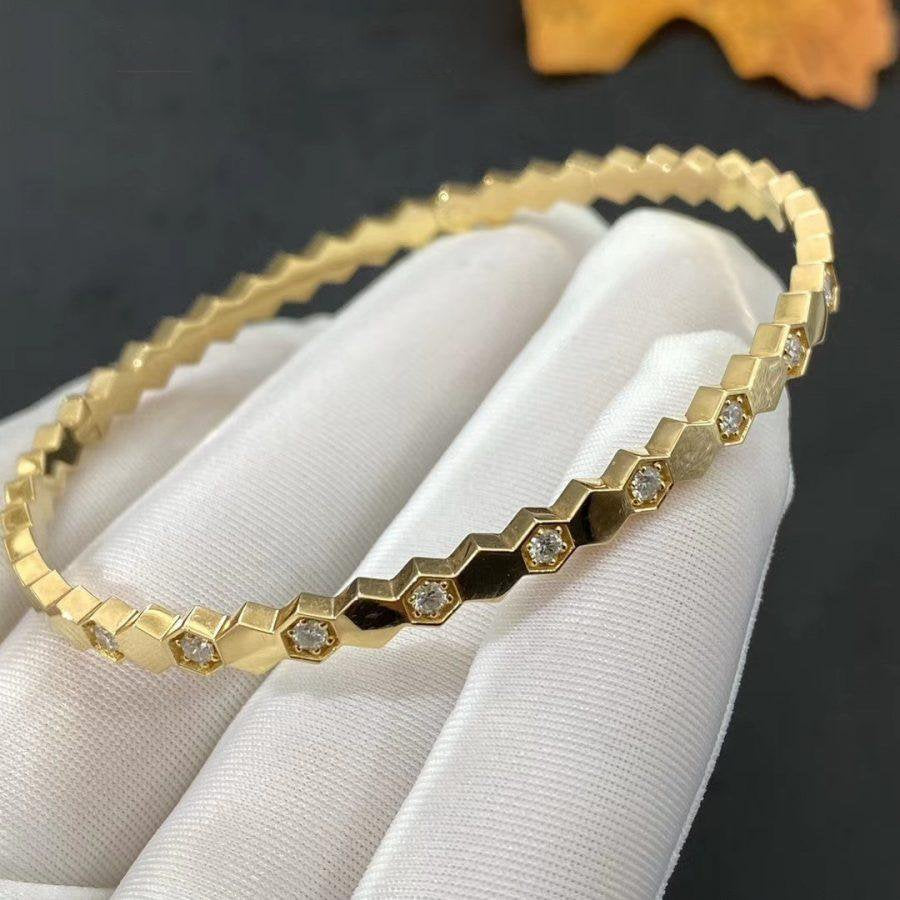 [Verdaci™]BEE LOVE GOLD DIAMOND BRACELET