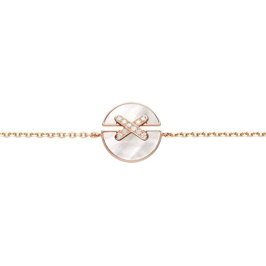 [Verdaci™]JEUX DE BRACELET MOP PINK GOLD DIAMONDS