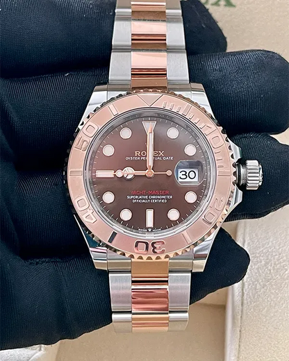 Rolex Yacht- Master Chocolate Dial Two-Tone Everose Gold and Oystersteel