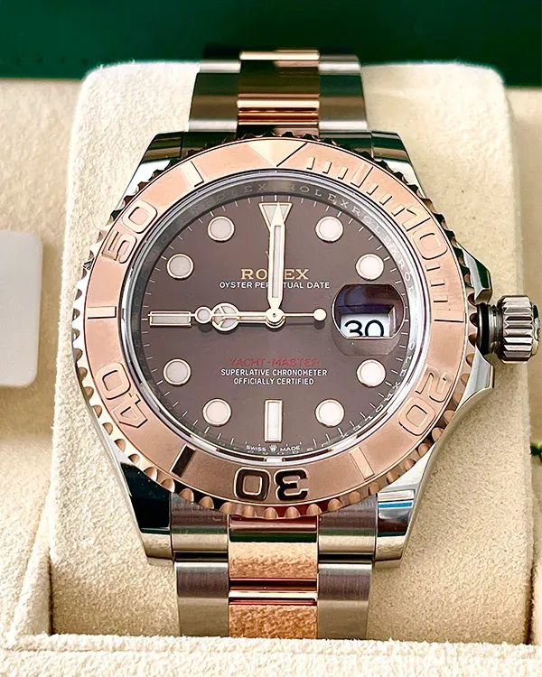 Rolex Yacht- Master Chocolate Dial Two-Tone Everose Gold and Oystersteel