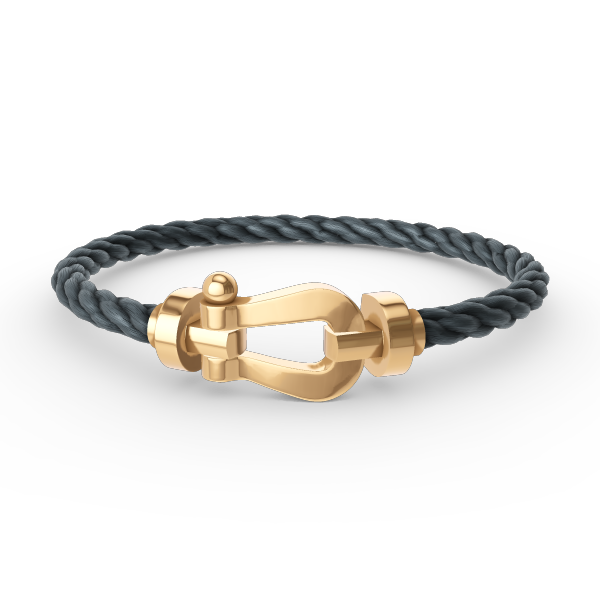 [Verdaci™]FORCE LARGE HORSESHOE NO DIAMOND BRACELET GOLD