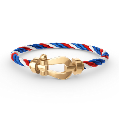 [Verdaci™]FORCE LARGE HORSESHOE NO DIAMOND BRACELET GOLD