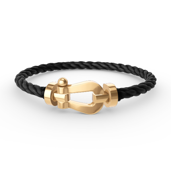 [Verdaci™]FORCE LARGE HORSESHOE NO DIAMOND BRACELET GOLD