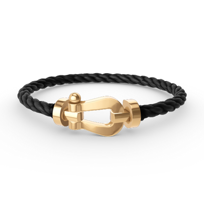 [Verdaci™]FORCE LARGE HORSESHOE NO DIAMOND BRACELET GOLD