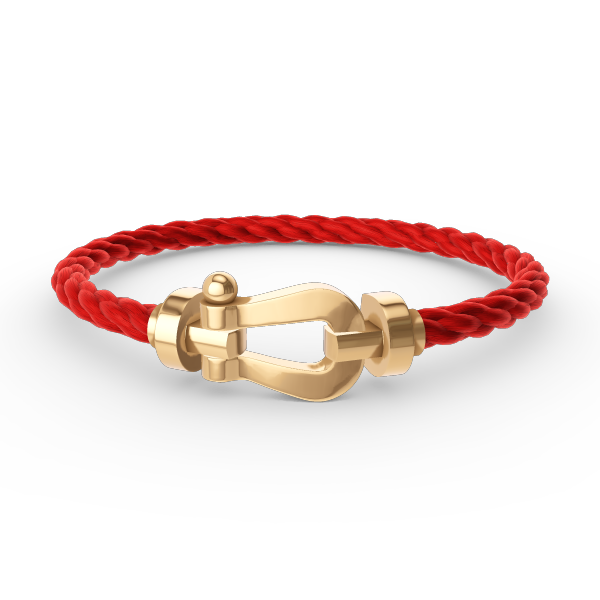[Verdaci™]FORCE LARGE HORSESHOE NO DIAMOND BRACELET GOLD