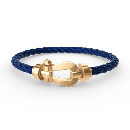 [Verdaci™]FORCE LARGE HORSESHOE NO DIAMOND BRACELET GOLD
