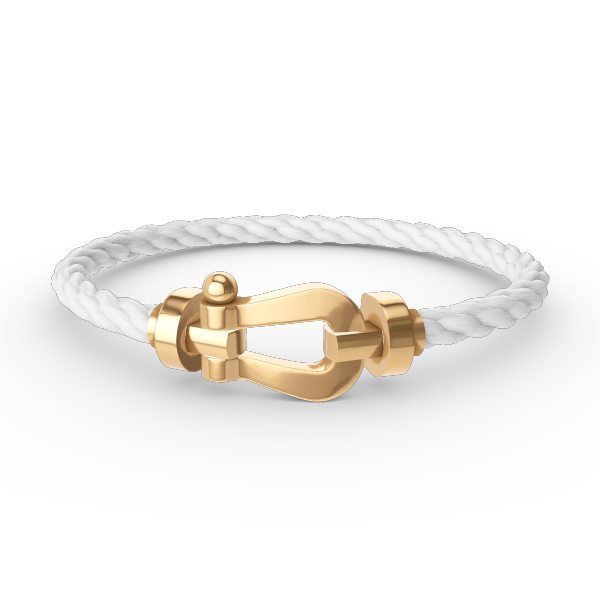 [Verdaci™]FORCE LARGE HORSESHOE NO DIAMOND BRACELET GOLD