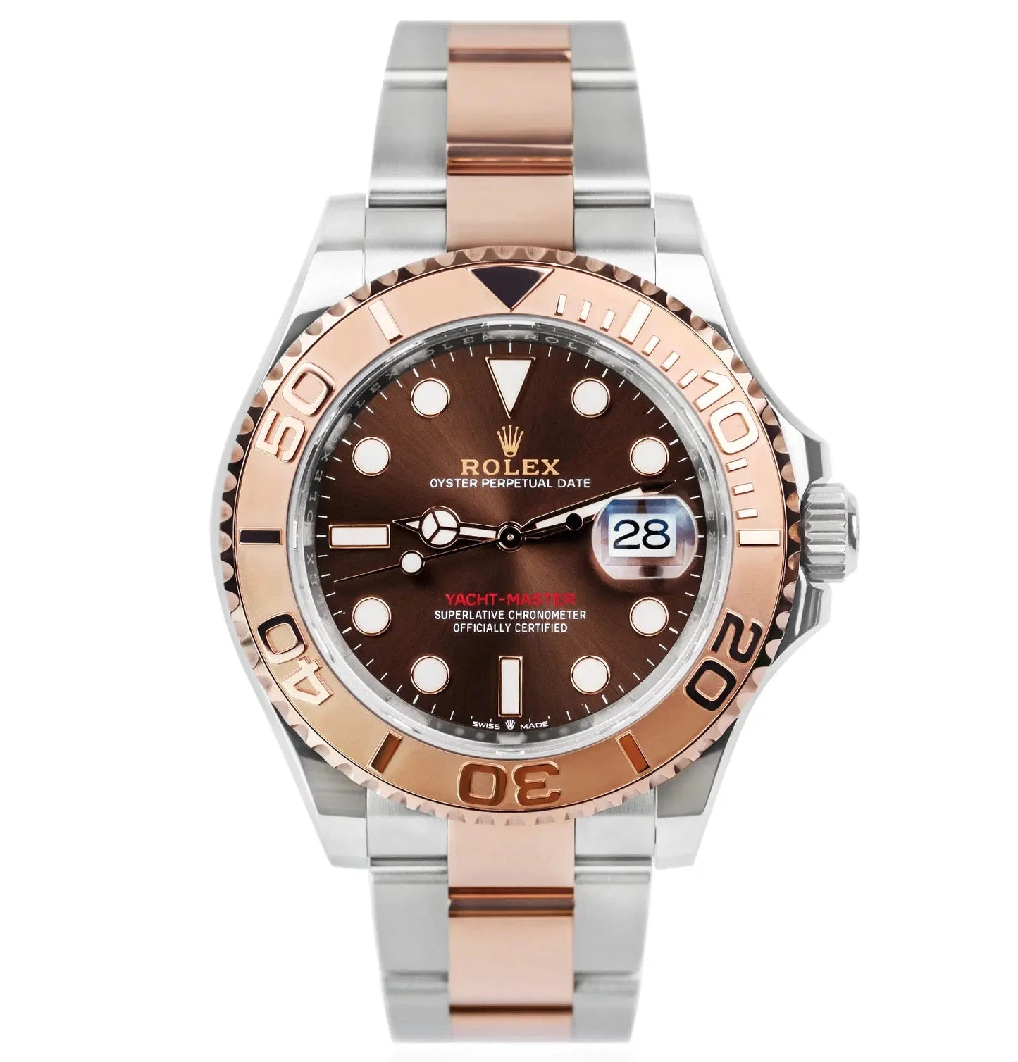 Rolex Yacht- Master Chocolate Dial Two-Tone Everose Gold and Oystersteel
