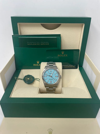 Rolex Oyster Perpetual Turquoise Dial Oyster 124300