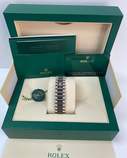 Rolex Day-Date 40  White Roman Dial