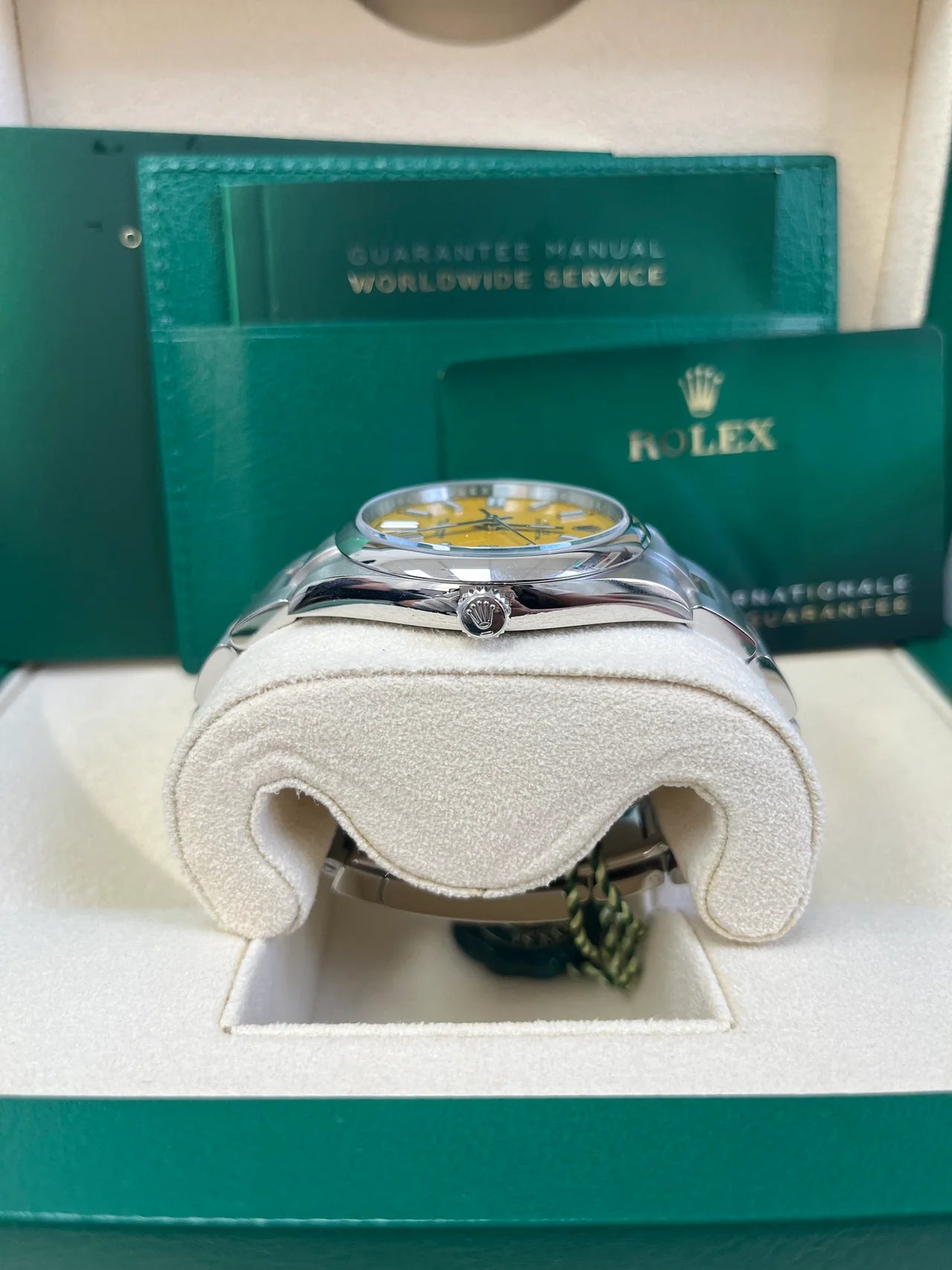 Rolex Oyster Perpetual Sunflower Yellow Dial Oyster