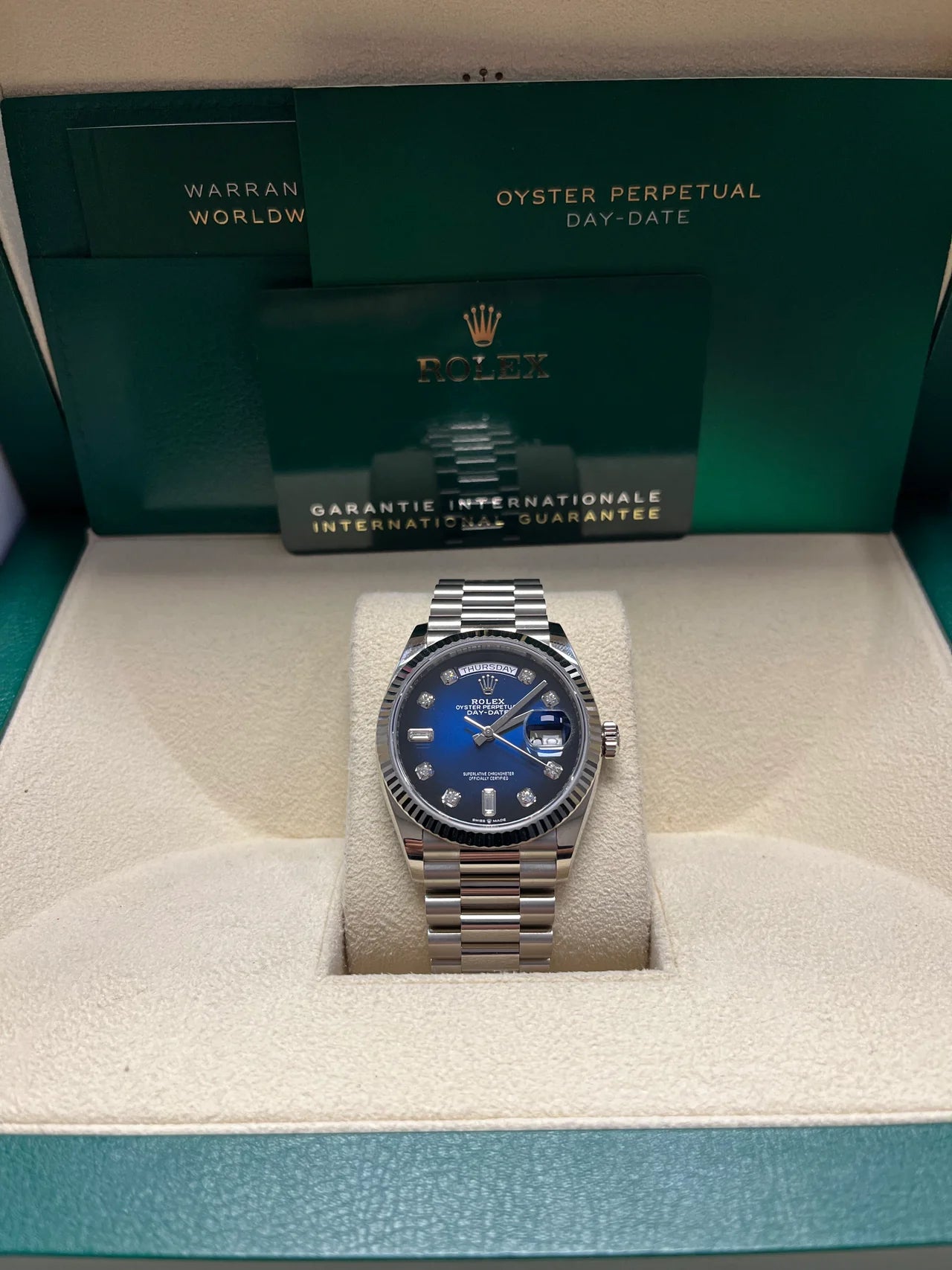 Rolex Day-Date 36 Blue Ombre Dial