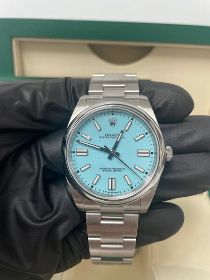 Rolex Oyster Perpetual Turquoise Dial Oyster 124300