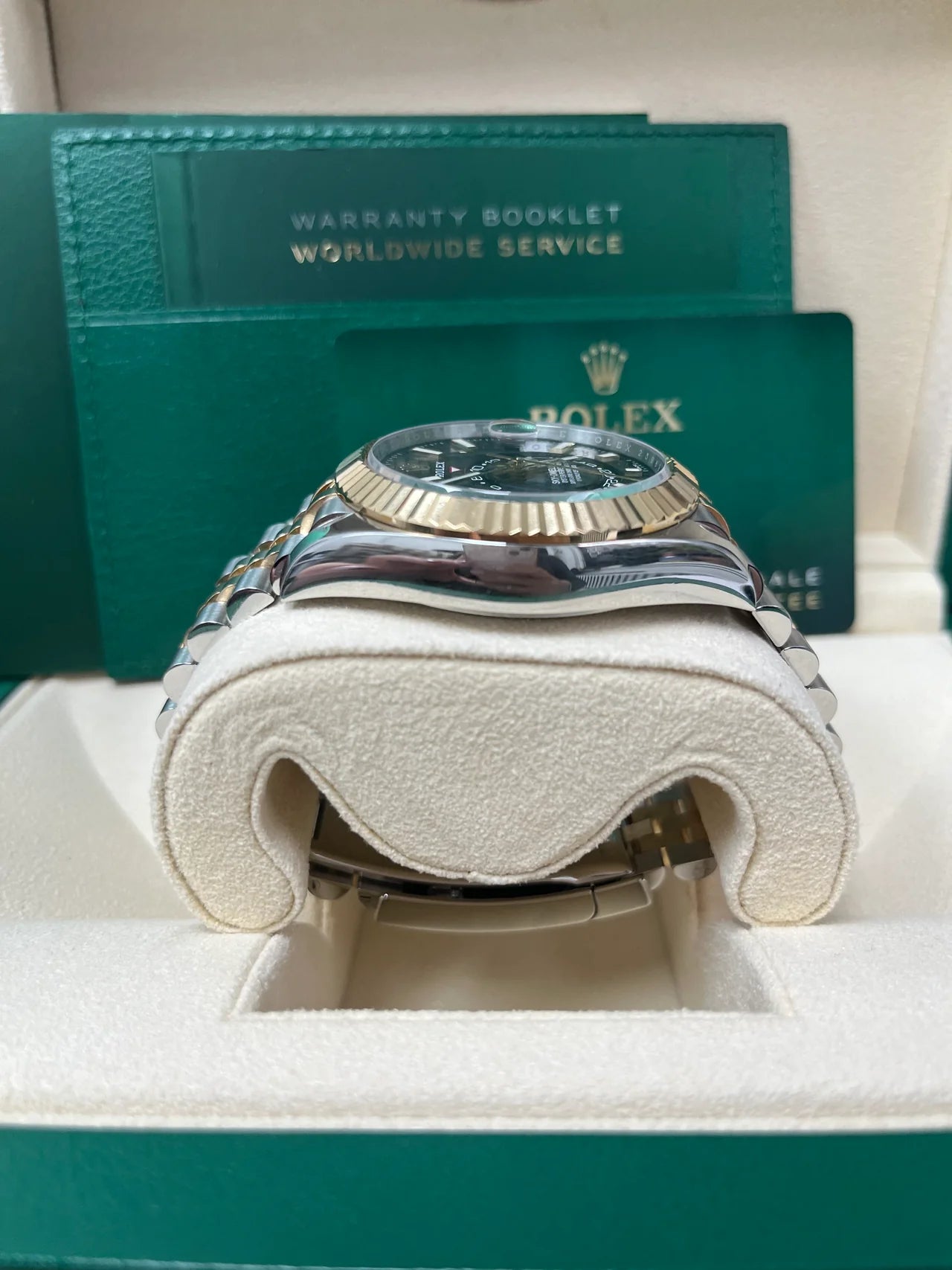 Rolex Sky-Dweller Black Yellow Gold Oyster