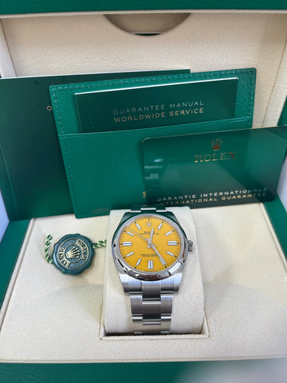Rolex Oyster Perpetual Sunflower Yellow Dial Oyster