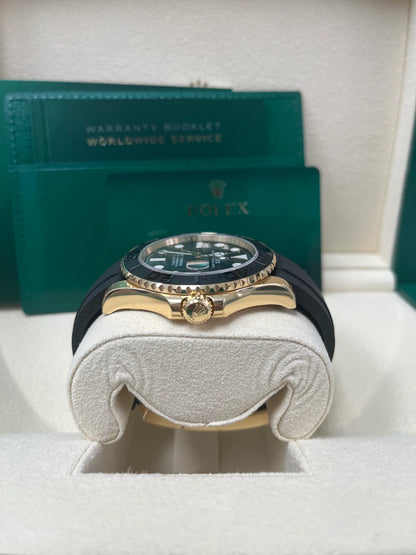 Rolex Yacht-Master Gold Black Dial Oysterflex 226658
