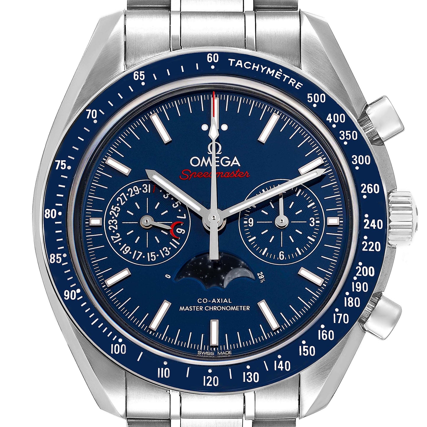 Omega Speedmaster Moonphase Blue