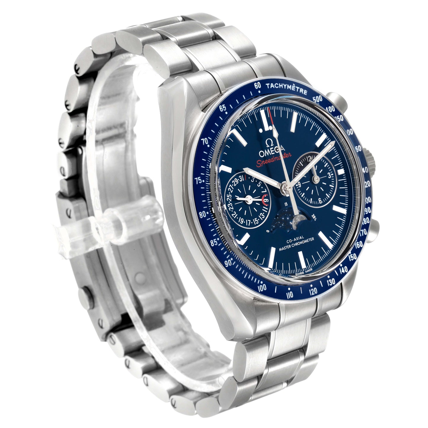 Omega Speedmaster Moonphase Blue