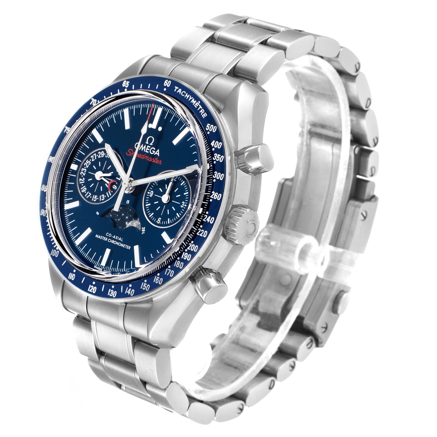 Omega Speedmaster Moonphase Blue