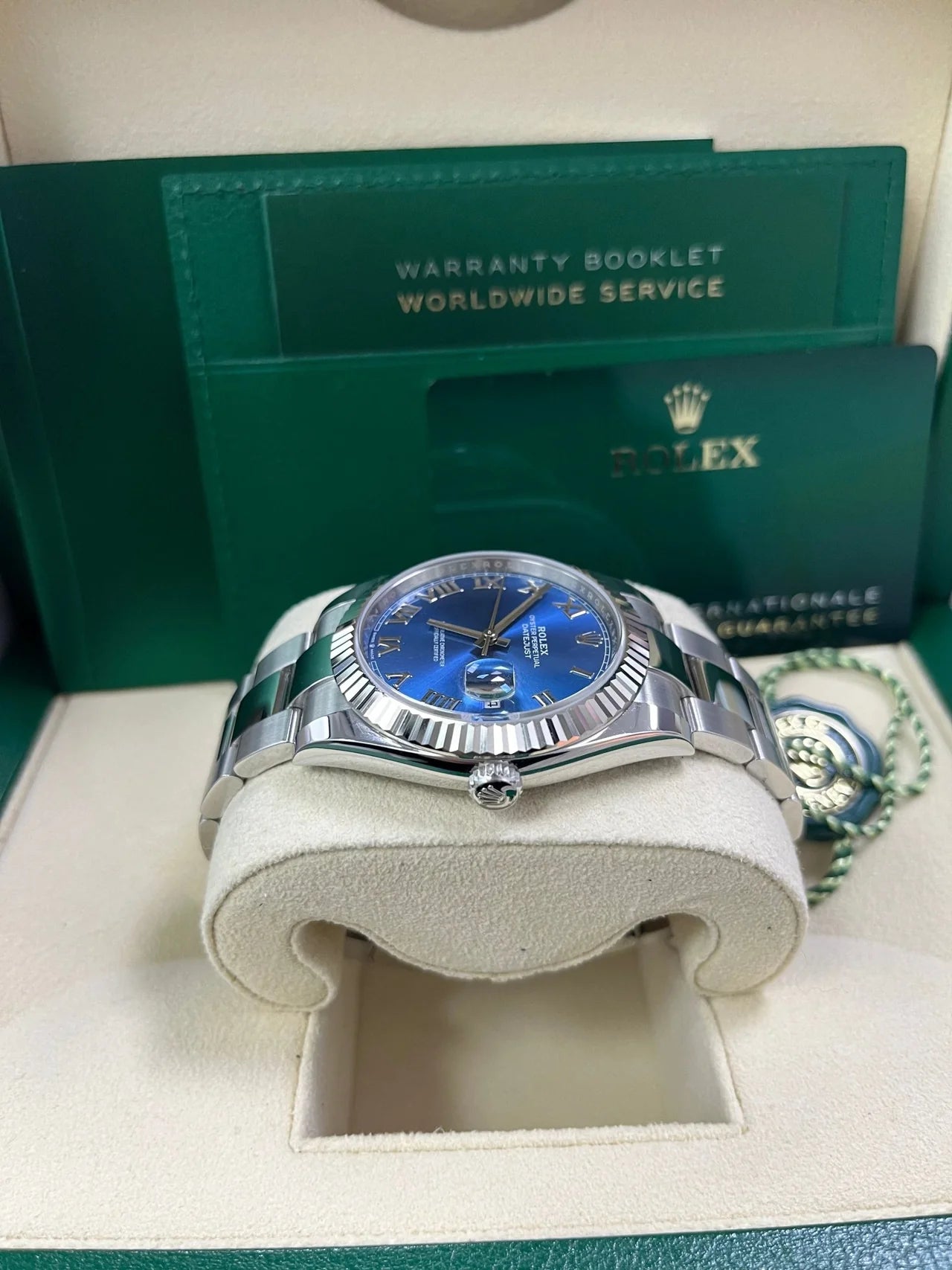 Rolex Datejust Blue Roman Dial Oyster 126334