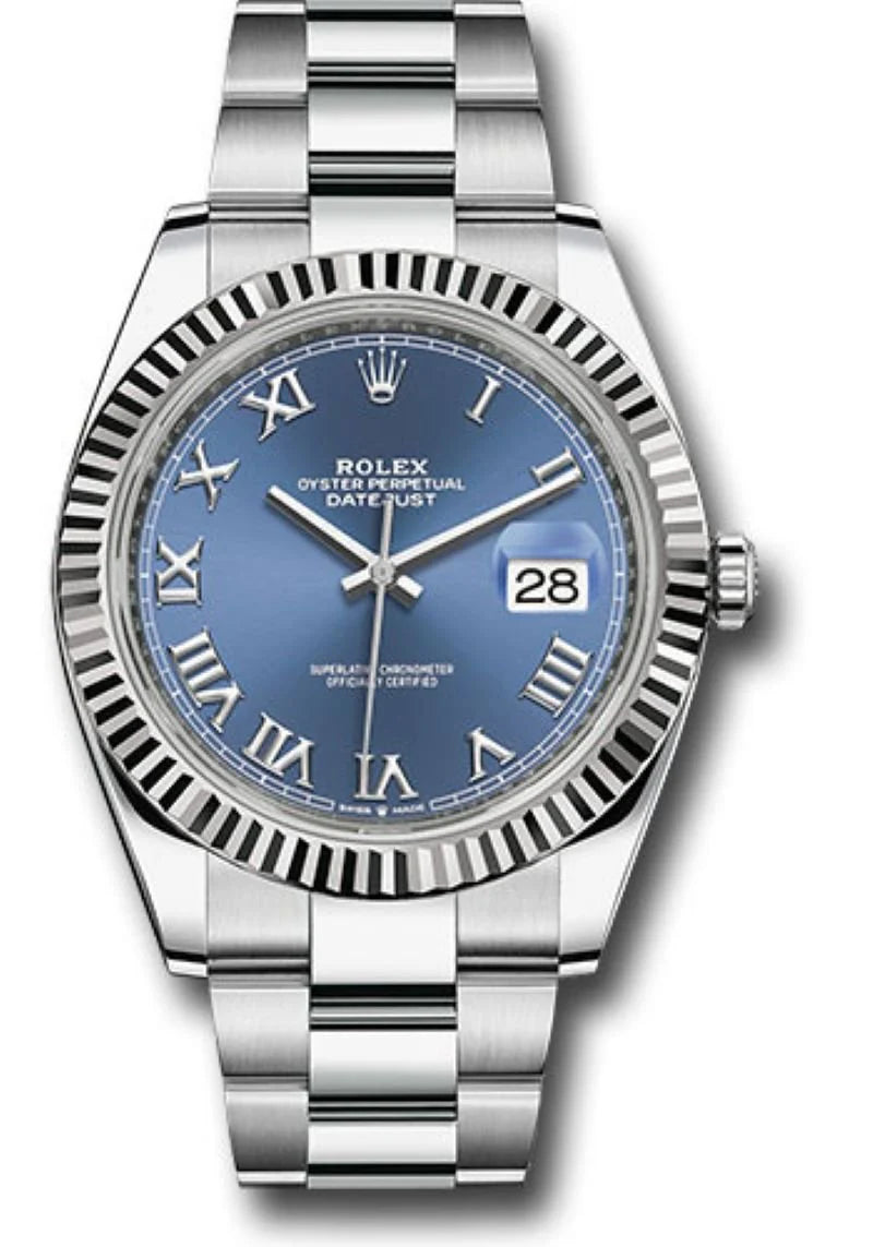 Rolex Datejust Blue Roman Dial Oyster 126334