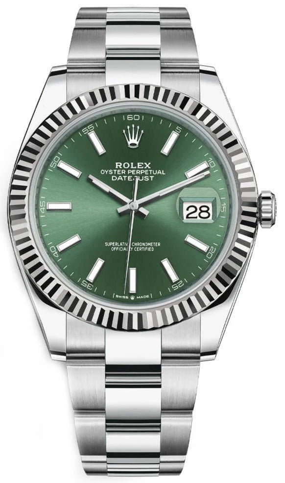 Rolex Datejust Oyster 41 mm Mint Green