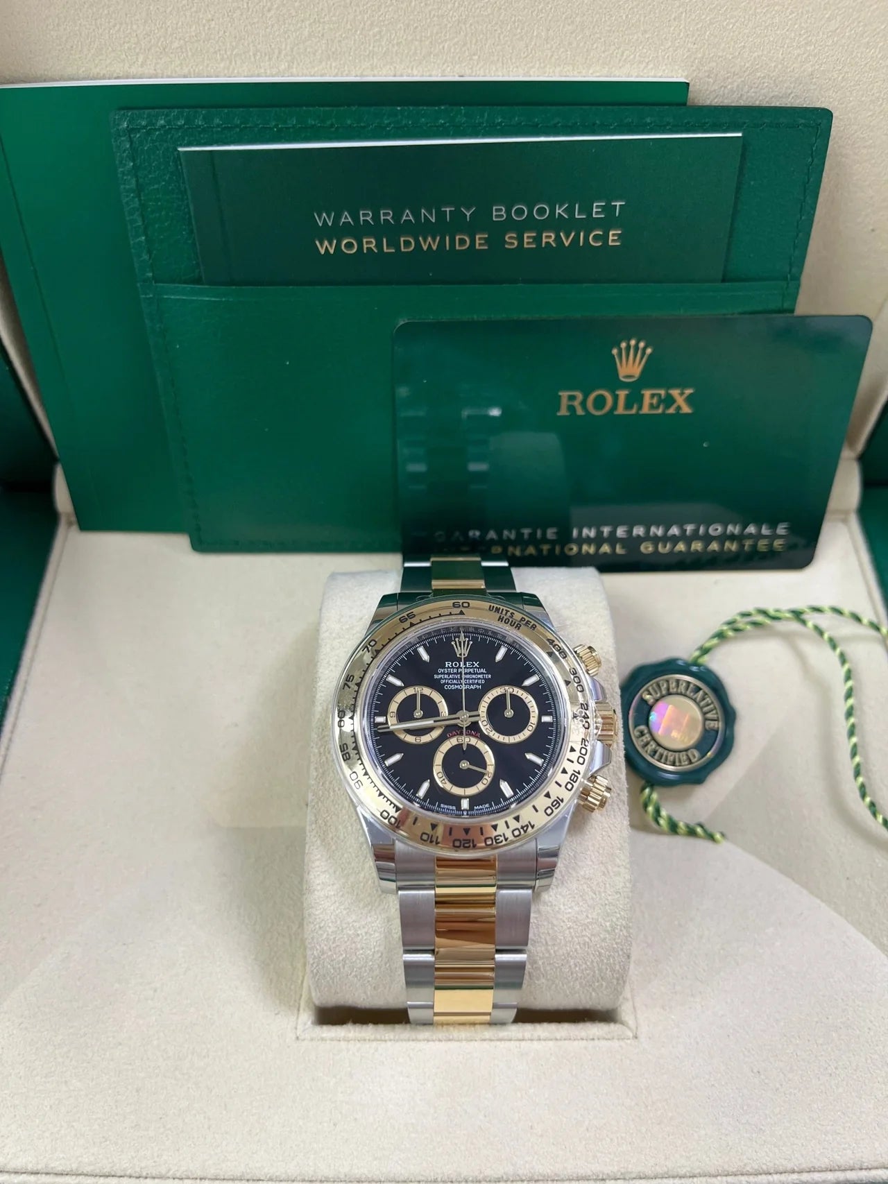 Rolex Daytona Gold and Black Dial Oyster Bracelet 126503