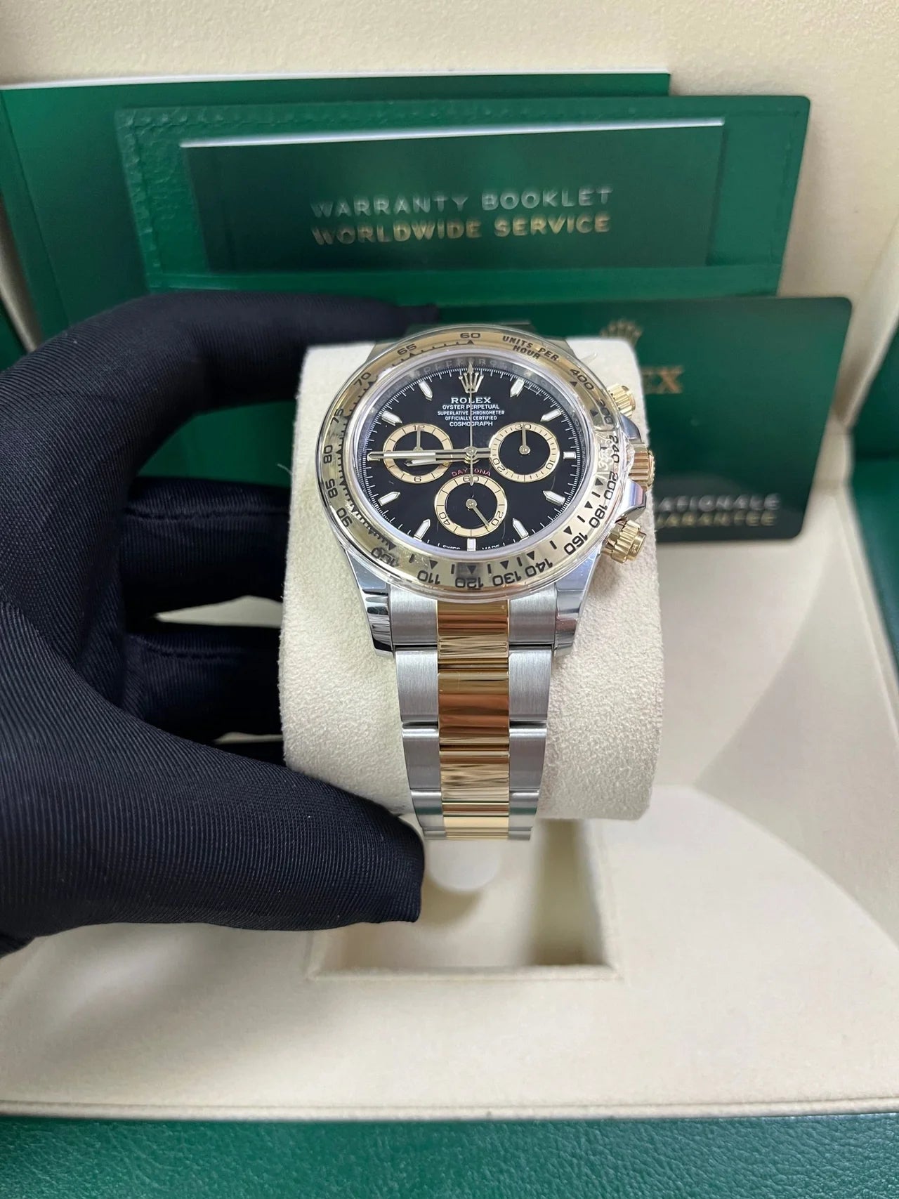 Rolex Daytona Gold and Black Dial Oyster Bracelet 126503