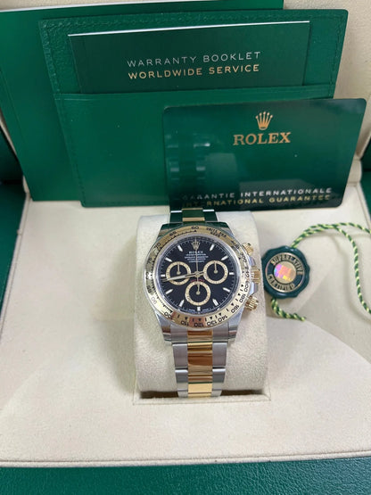 Rolex Daytona Gold and Black Dial Oyster Bracelet 126503