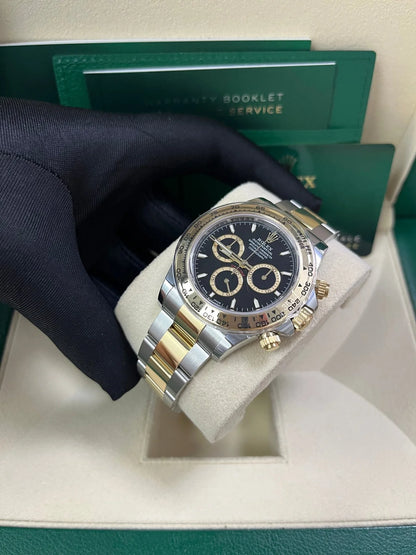 Rolex Daytona Gold and Black Dial Oyster Bracelet 126503