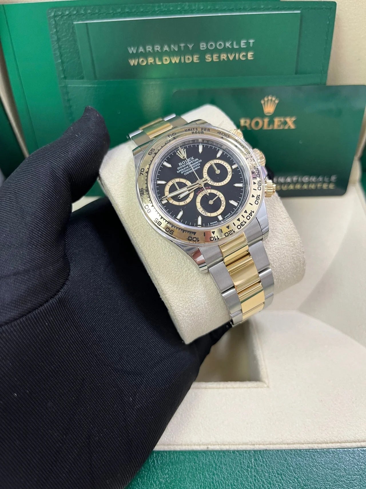 Rolex Daytona Gold and Black Dial Oyster Bracelet 126503