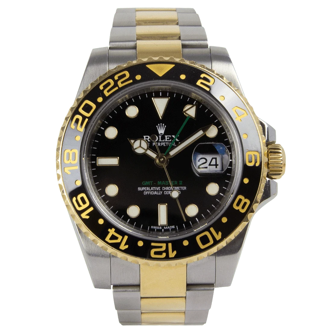 ROLEX GMT-MASTER II OYSTER SILVER GOLD