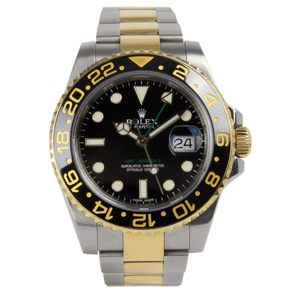 ROLEX GMT-MASTER II OYSTER SILVER GOLD
