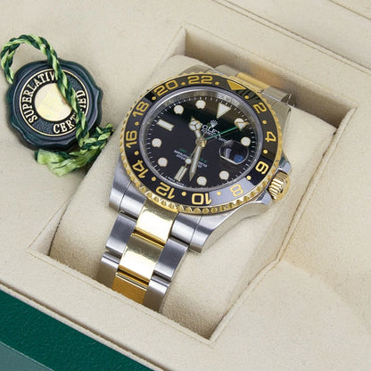 ROLEX GMT-MASTER II OYSTER SILVER GOLD