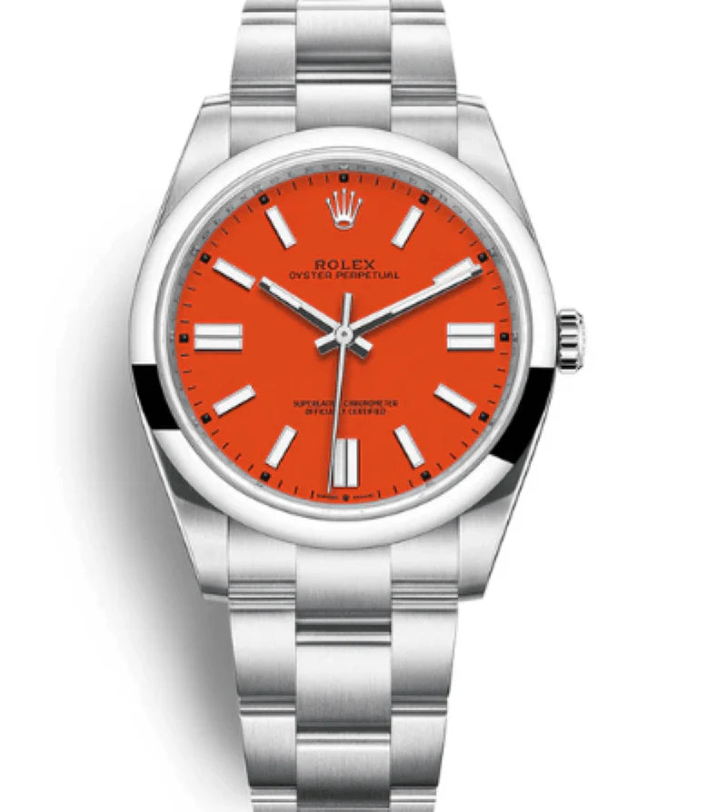 Rolex Oyster Perpetual Red Dial Oyster 124300