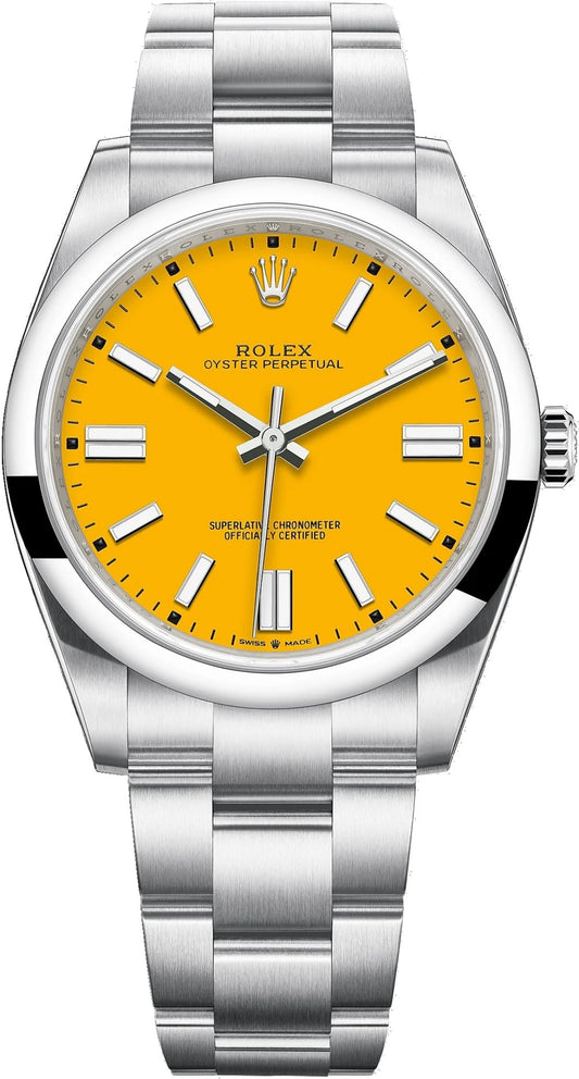 Rolex Oyster Perpetual Sunflower Yellow Dial Oyster