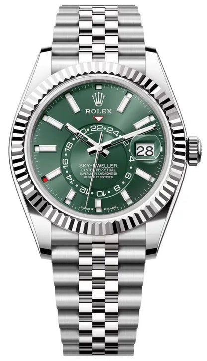 Rolex Sky-Dweller Mint Green Jubilee Bracelet 336934